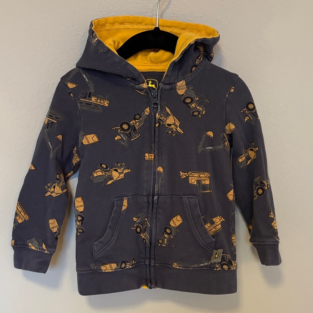 John Deere Zipper Hoodie, Construction Trucks